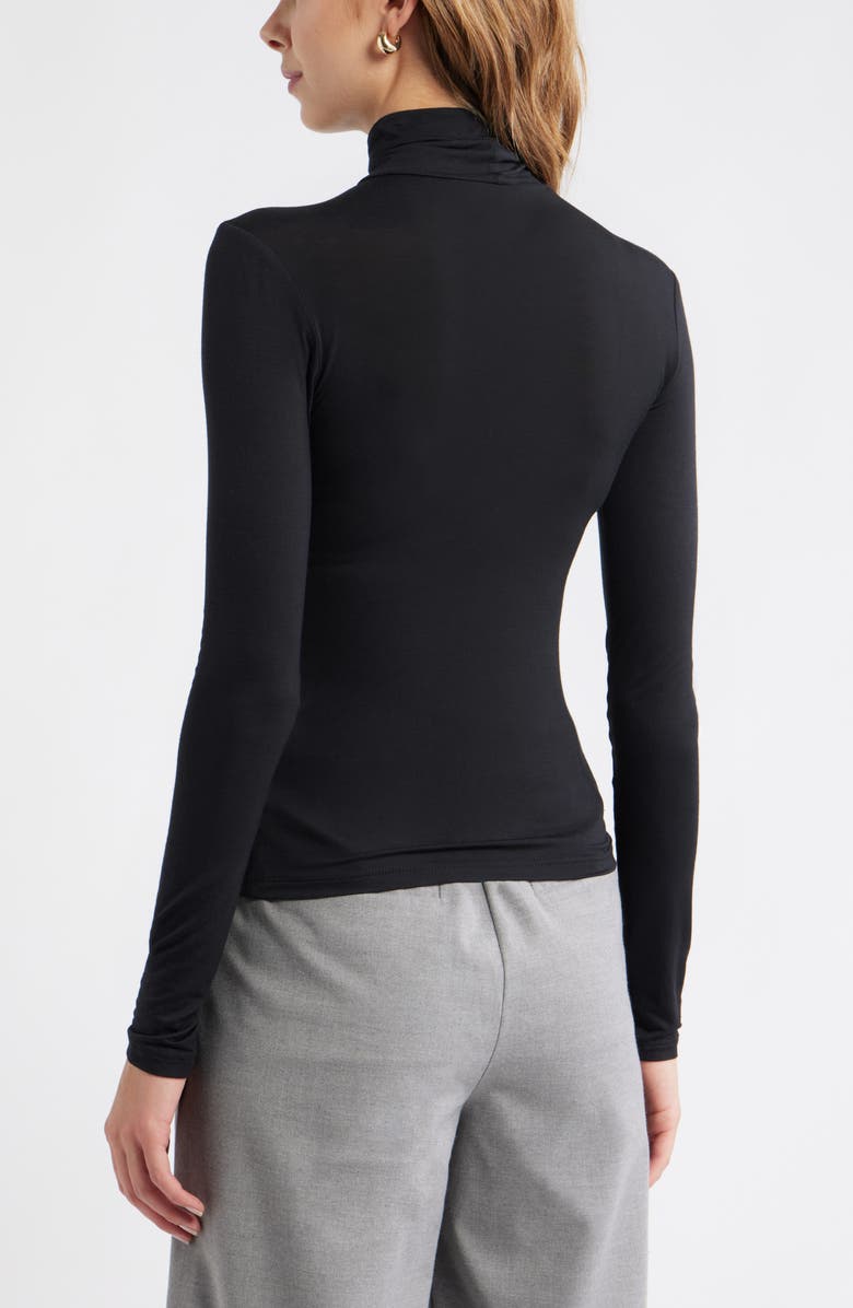 Open Edit Knit Turtleneck, Alternate, color, Black