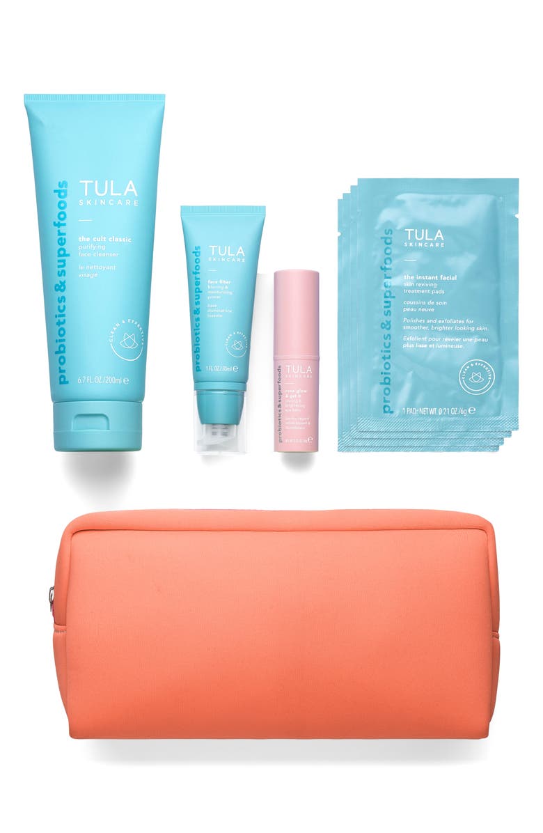 TULA Skincare Ready, Set, Glow No Filter Skin Care Set, Main, color, 
