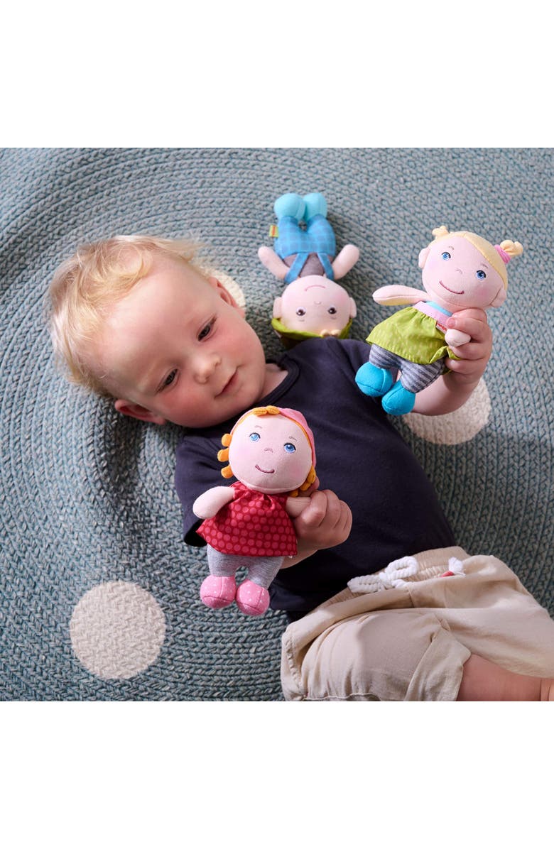 HABA Mini Soft Doll Matteo - Tiny 6" First Baby Boy Doll from Birth and Up, Alternate, color, Multi