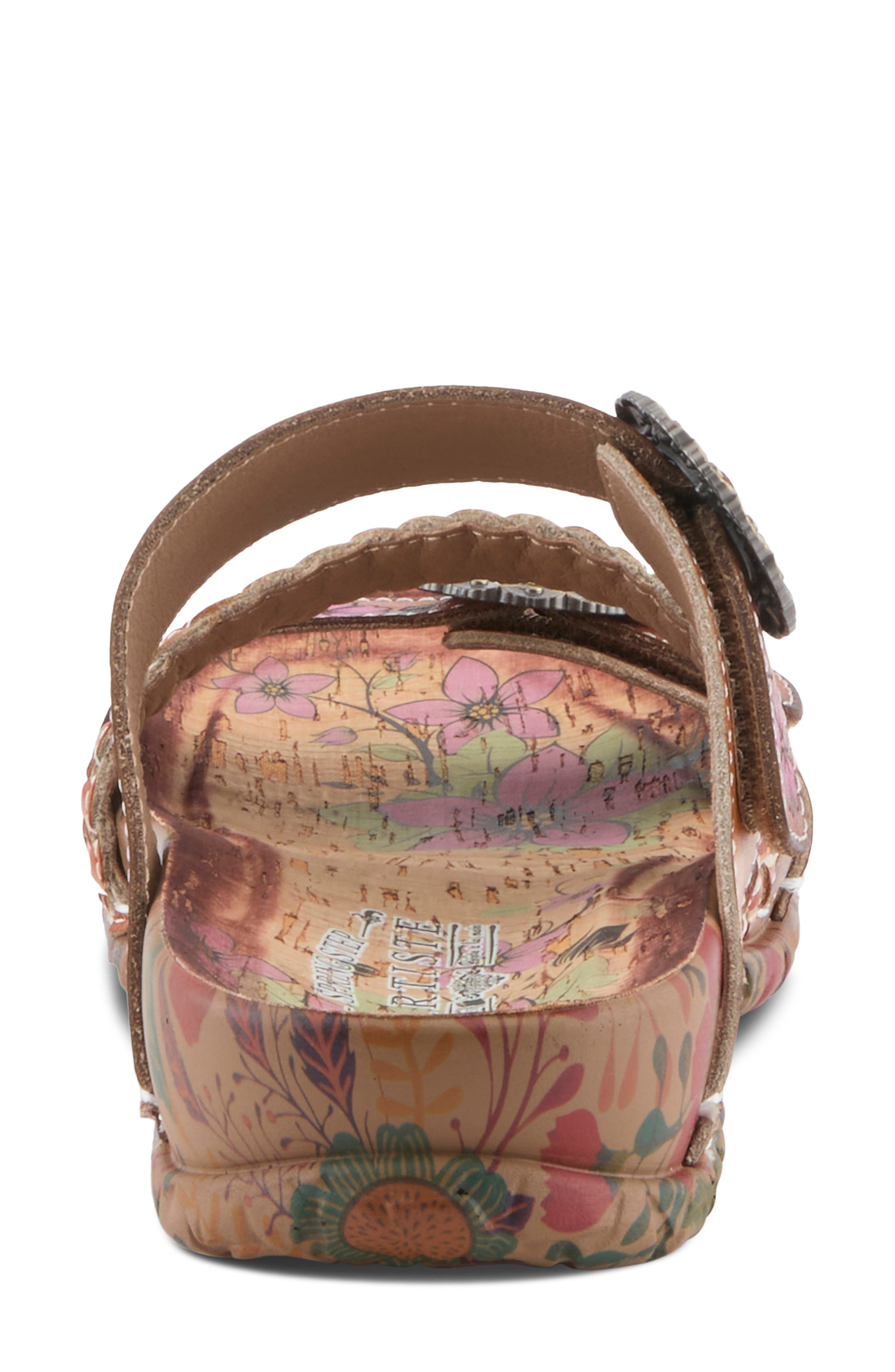 L'Artiste by Spring Step On the Road Slide Sandal, Alternate, color, Camel Multi