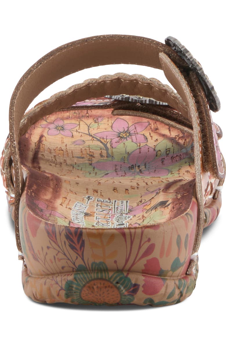 L'Artiste by Spring Step On the Road Slide Sandal, Alternate, color, Camel Multi