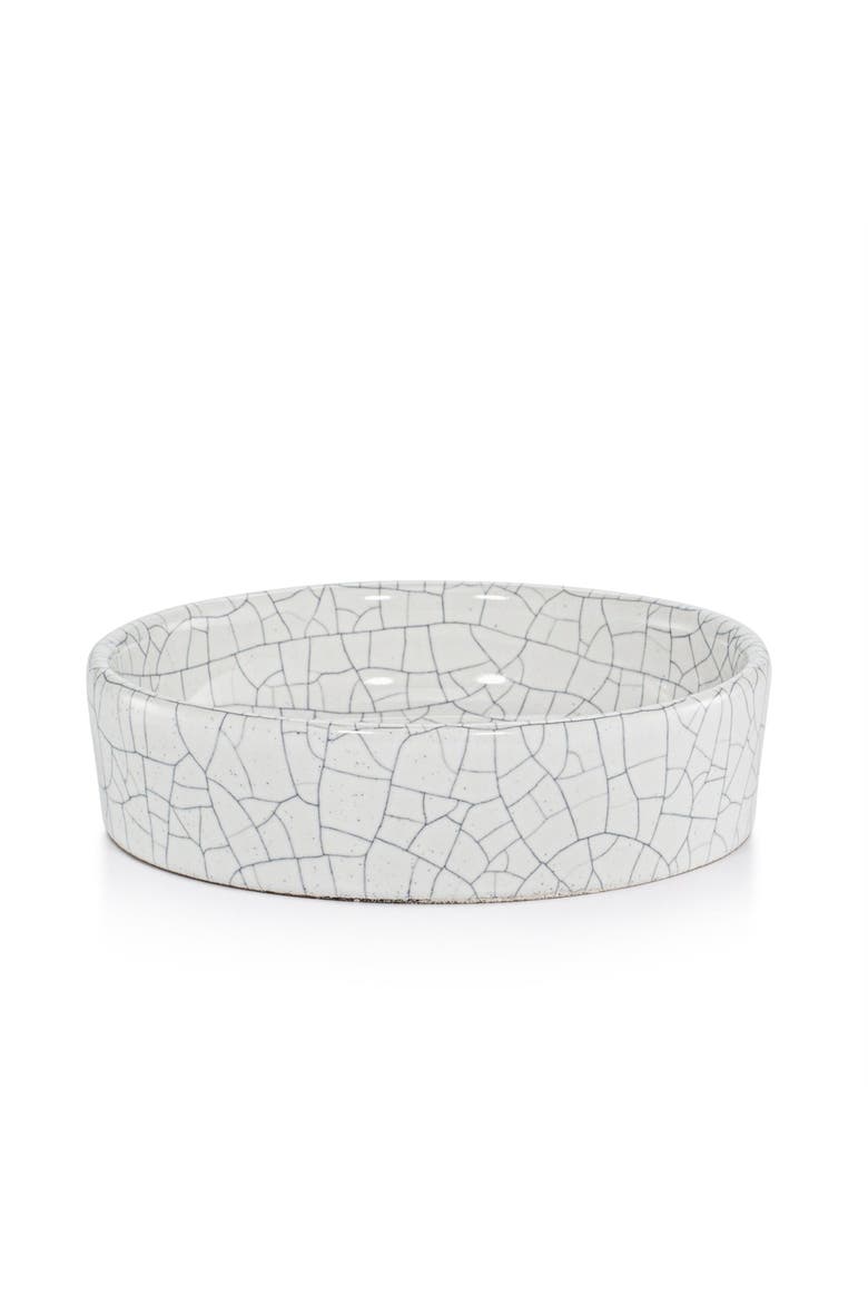 Frattura White Soap Dish, Alternate, color, WHITE