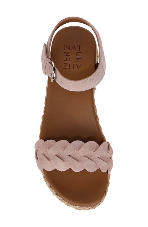 Naturalizer Neila Ankle Strap Platform Sandal In Cameo Blush Pink