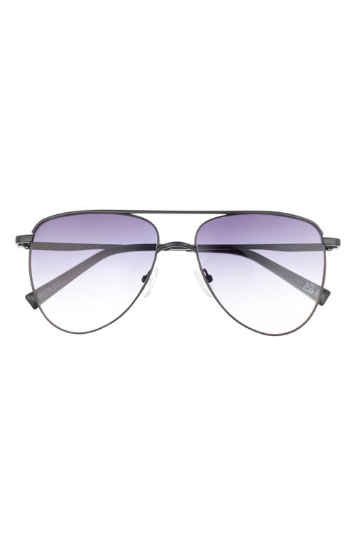 Le Specs The Duke 57mm Aviator Sunglasses In Black