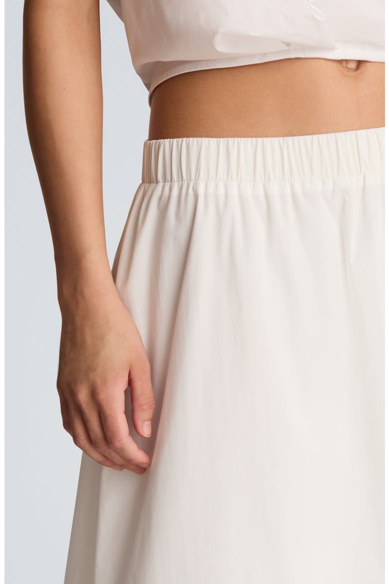 Bubble Cotton Blend Maxi Skirt, Alternate, color, PURE WHITE