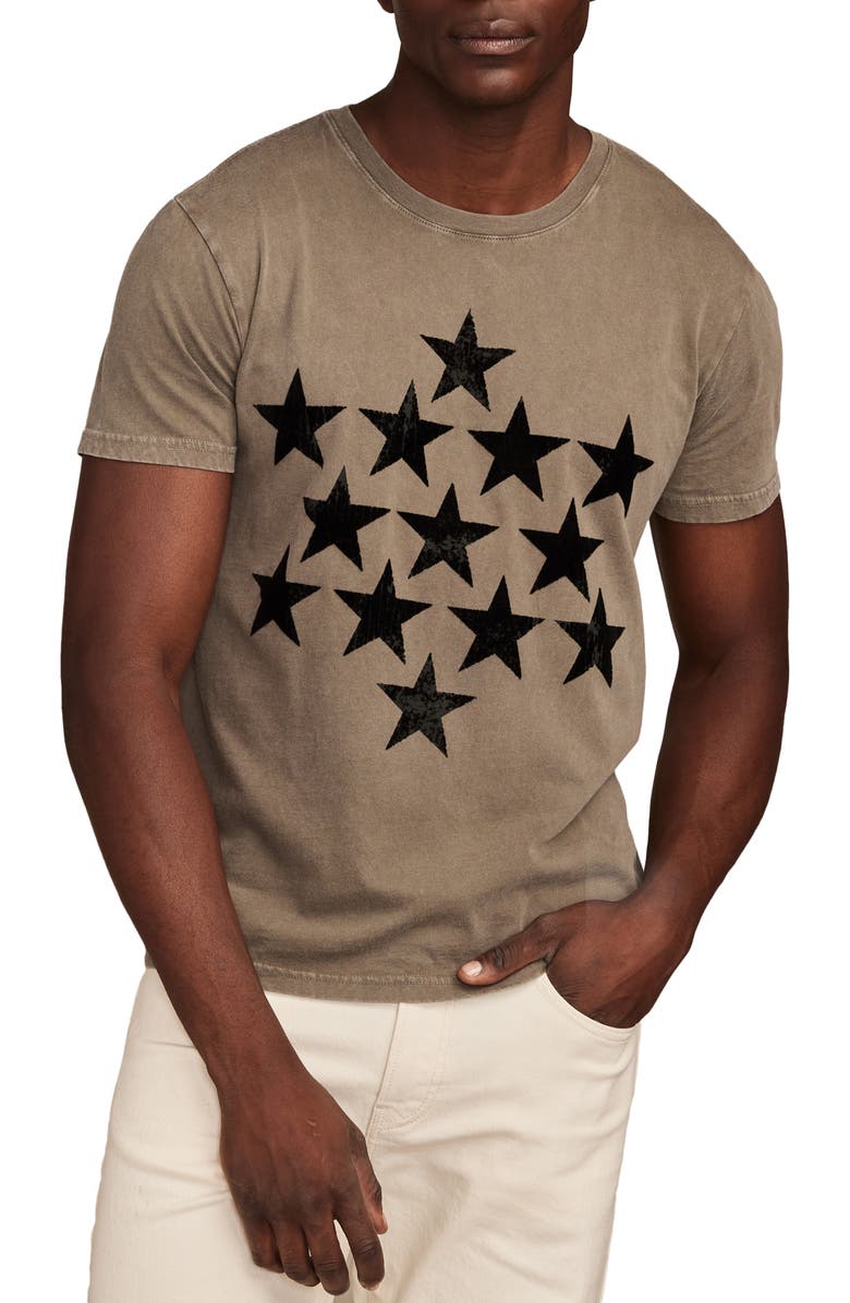 Lucky Brand Army Stars Cotton Graphic T-Shirt, Main, color, 