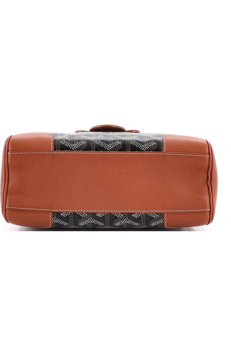 Pre-Owned Goyard Saigon Top Handle Bag Coated Canvas with Leather Mini, Alternate, color, Brown