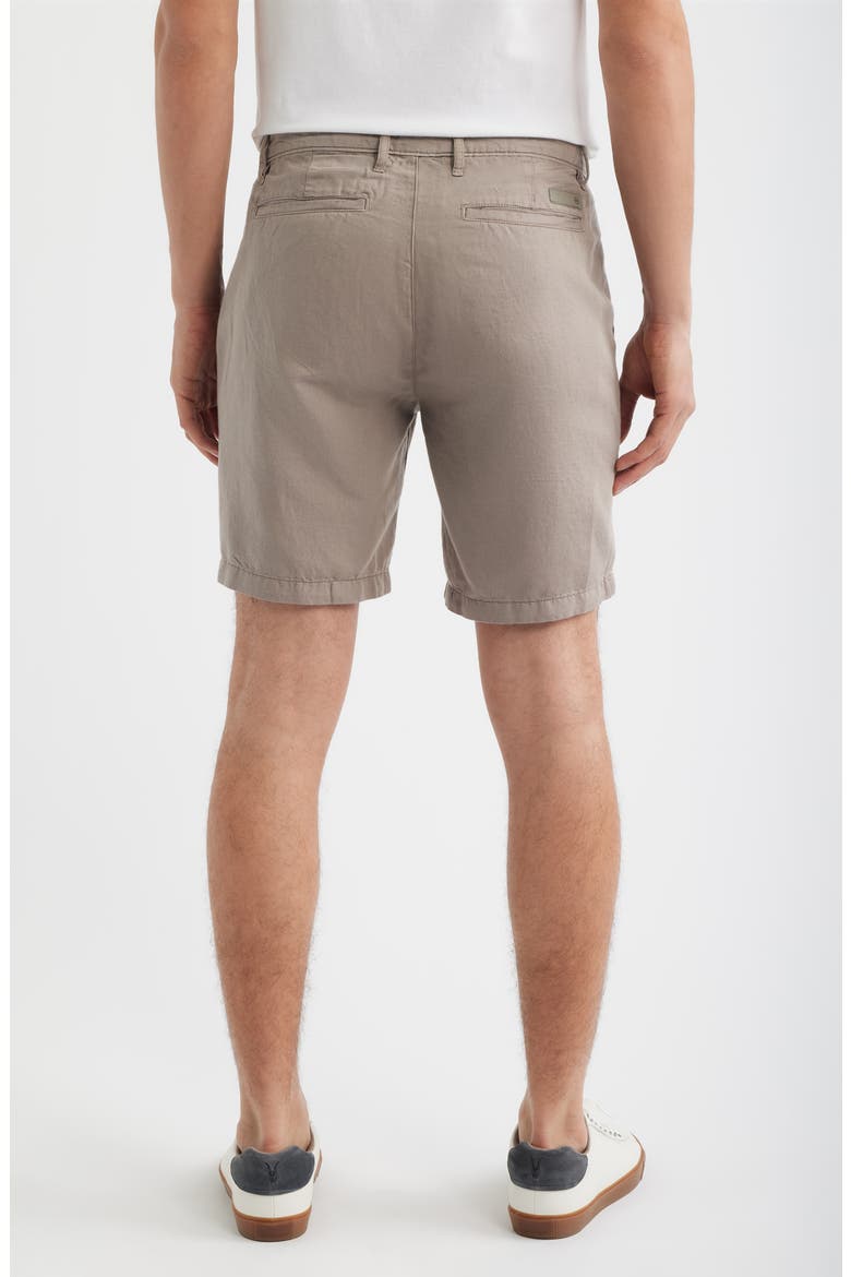 Wanderer Linen & Cotton Chino Shorts, Alternate, color, SULFUR AMBER DUST