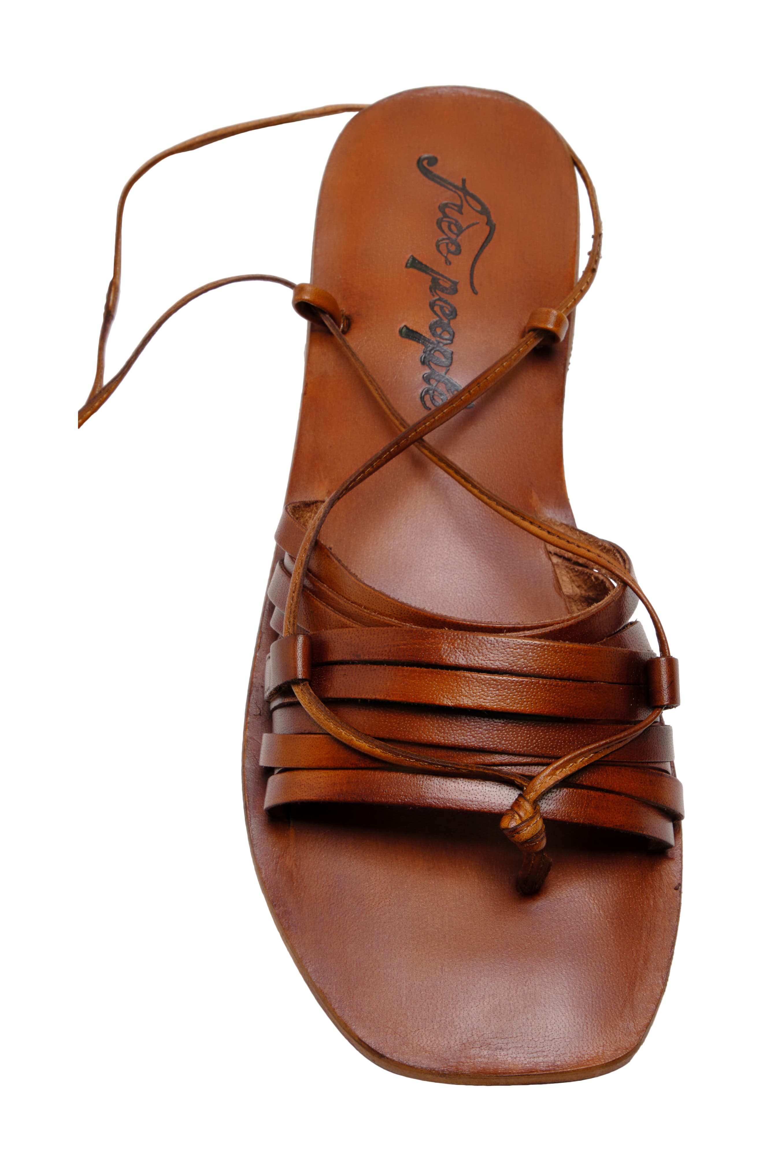 Free People Cami Huarache Wrap Sandal, Alternate, color, 