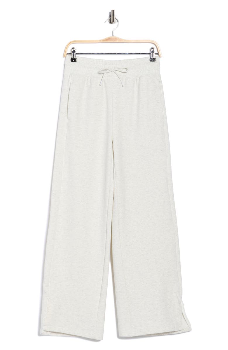 YOGALICIOUS Cloud Plush Finish Line Pants, Alternate, color, Heather Light Grey