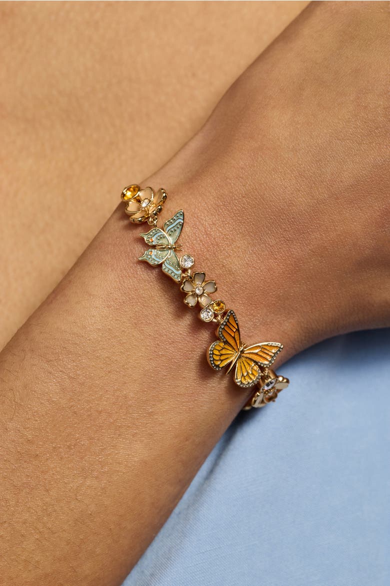 New York Botanical Garden® Butterfly Inline Bolo, Alternate, color, Gold