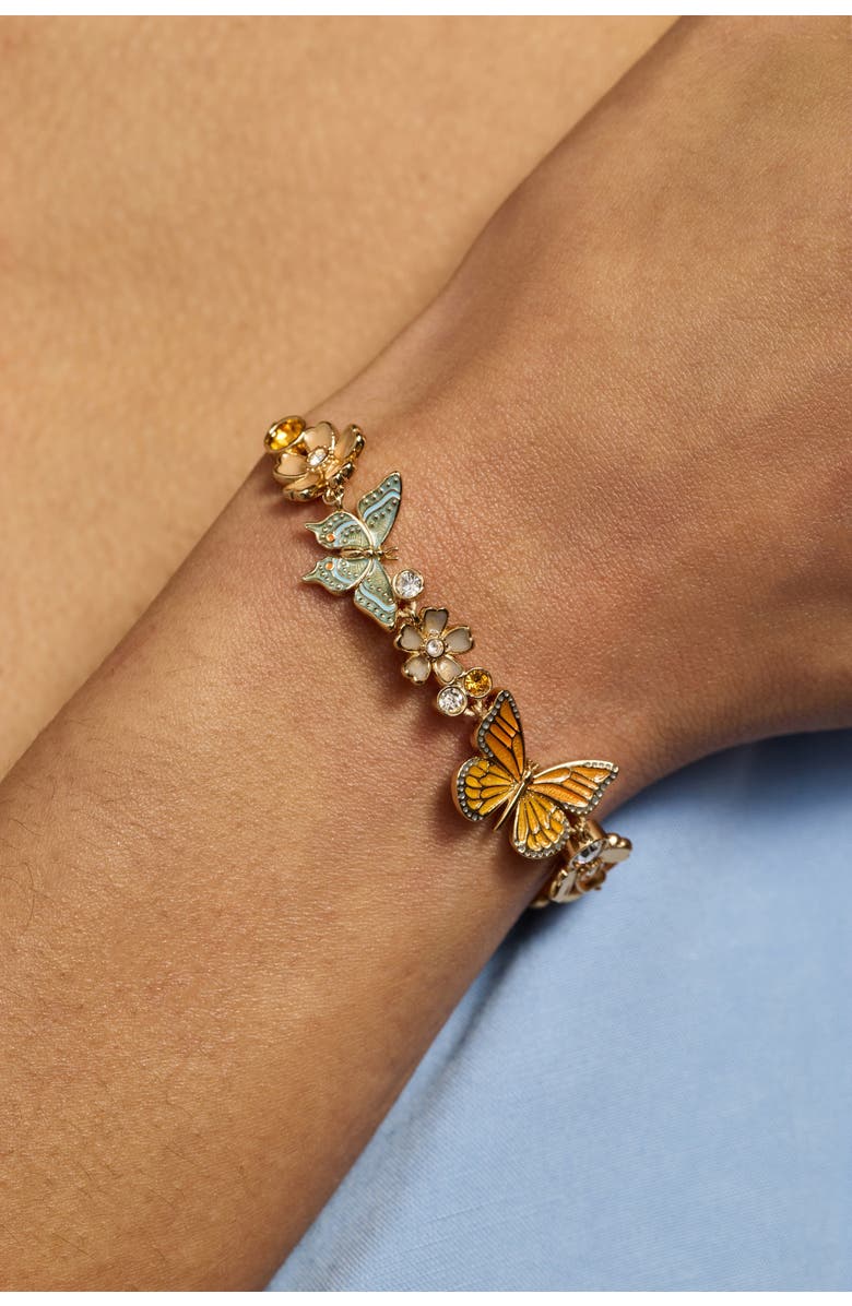 Alex and Ani New York Botanical Garden<sup>®</sup> Butterfly Inline Bolo, Alternate, color, Gold