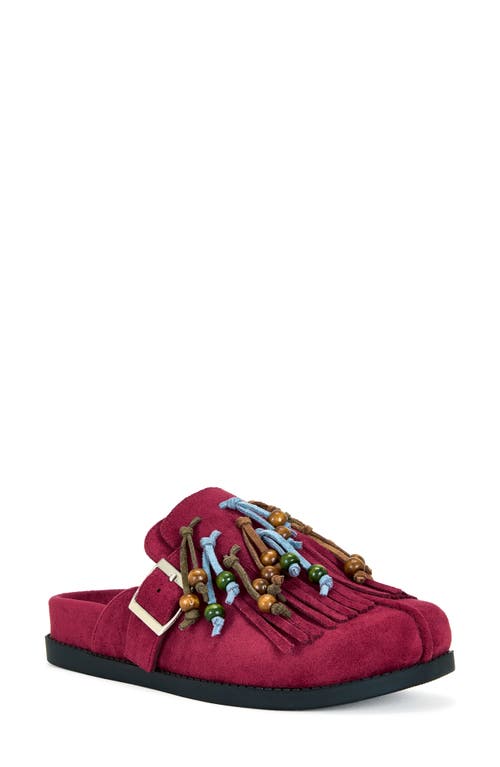 Azalea Wang Abeille Clog In Burgundy