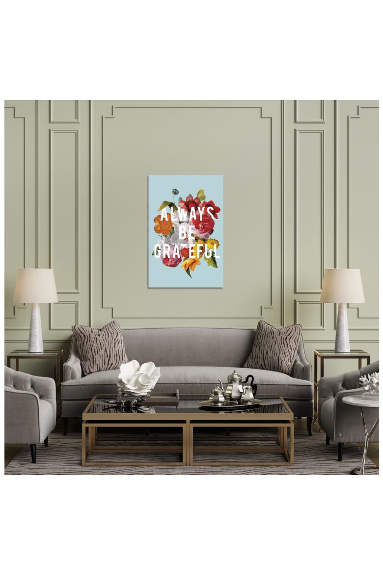 Floral Sentiment I by Wild Apple Portfolio Canvas Wall Art, Alternate, color, BLUE/ GREEN