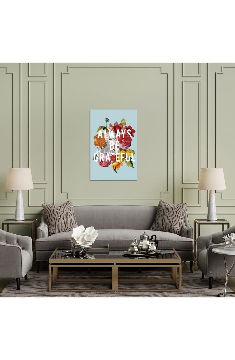 iCanvas Floral Sentiment I by Wild Apple Portfolio Canvas Wall Art, Alternate, color, Blue/ Green