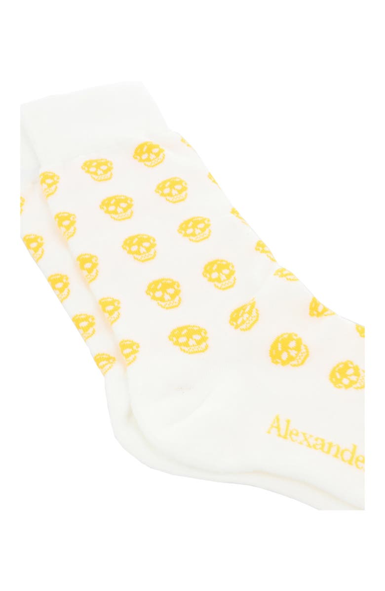 Alexander McQueen Puma Skull Logo Crew Socks, Alternate, color, 