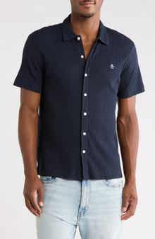 Raised Rib Knit Polo