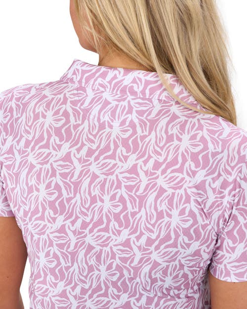 Black Clover Aurora Polo In Pink