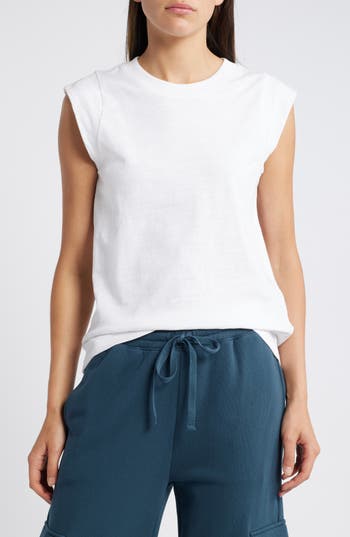 Nation Ltd Patti Muscle Tee In Optic White