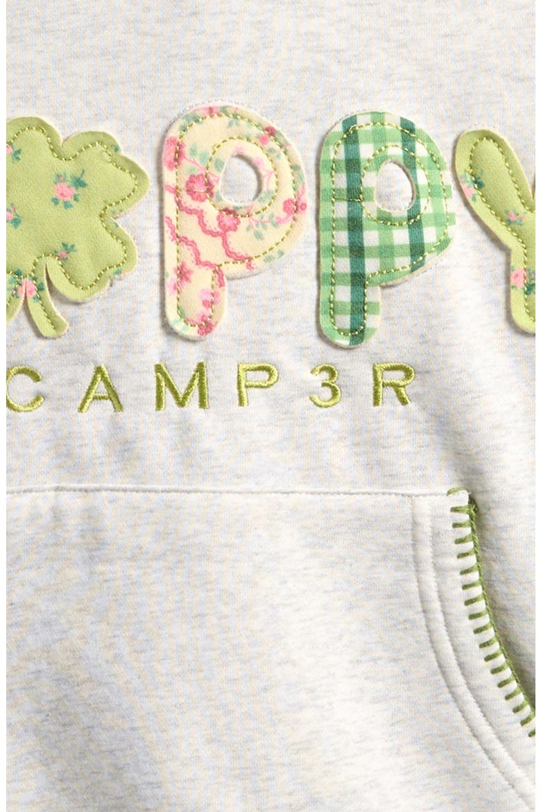 Kids' Lucky Girl Hoodie, Alternate, color, HEATHER GRAY