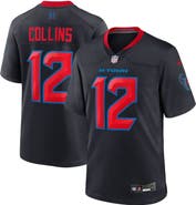 Nike Men's Nike Nico Collins  Navy Houston Texans 2nd Alternate Game Jersey