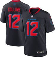 Nike Men's Nike Nico Collins  Navy Houston Texans 2nd Alternate Game Jersey