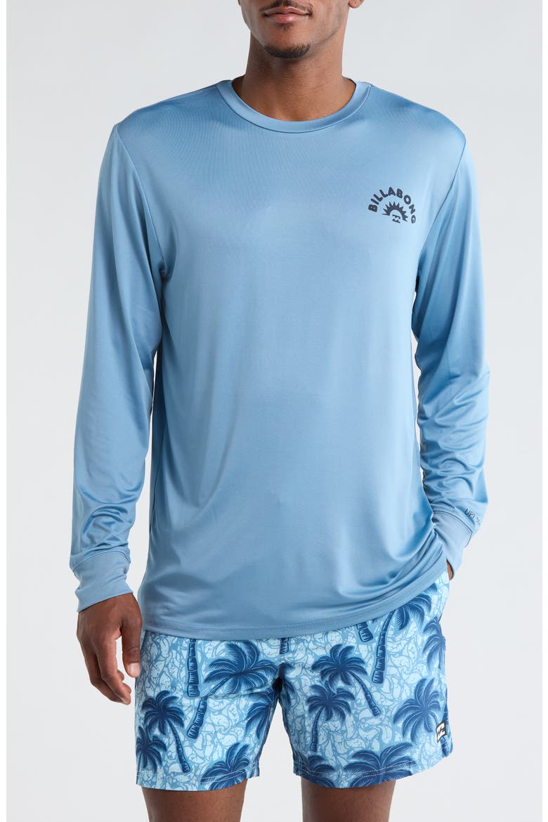 Heel Flip Crewneck Swim Top, Main, color, VINTAGE INDIGO