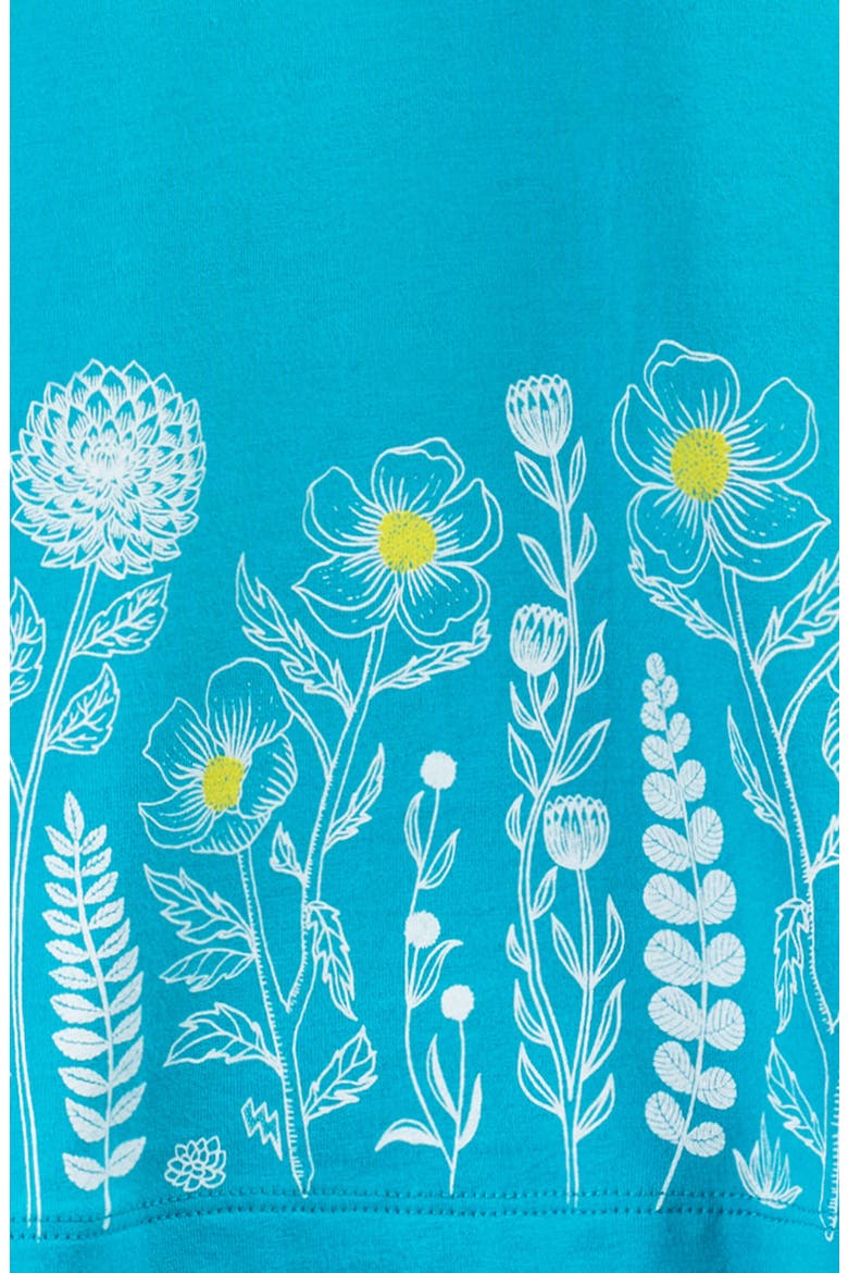 Organic Cotton Short Sleeve T-Shirt Dress, Alternate, color, Lili's Garden