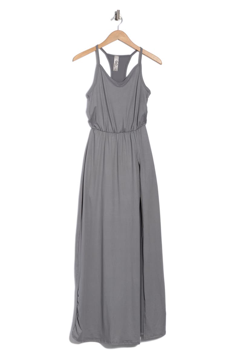 Sleeveless Maxi Dress, Alternate, color, FOSSIL
