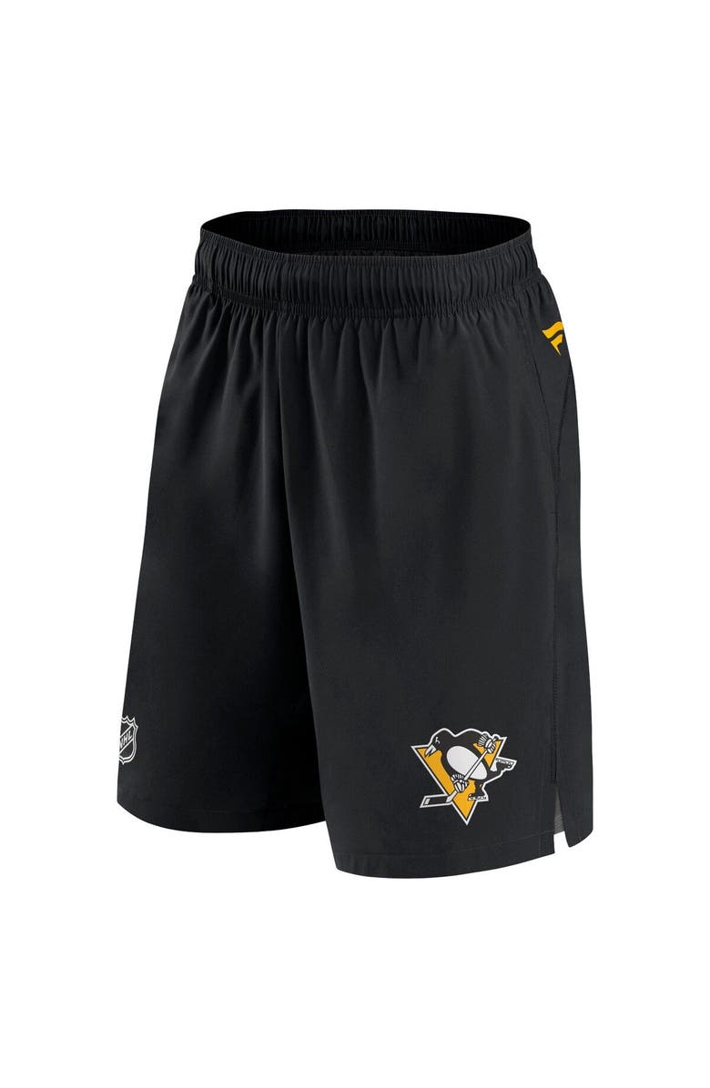 FANATICS Men's Fanatics Branded Black Pittsburgh Penguins Authentic Pro Rink Shorts, Alternate, color, 