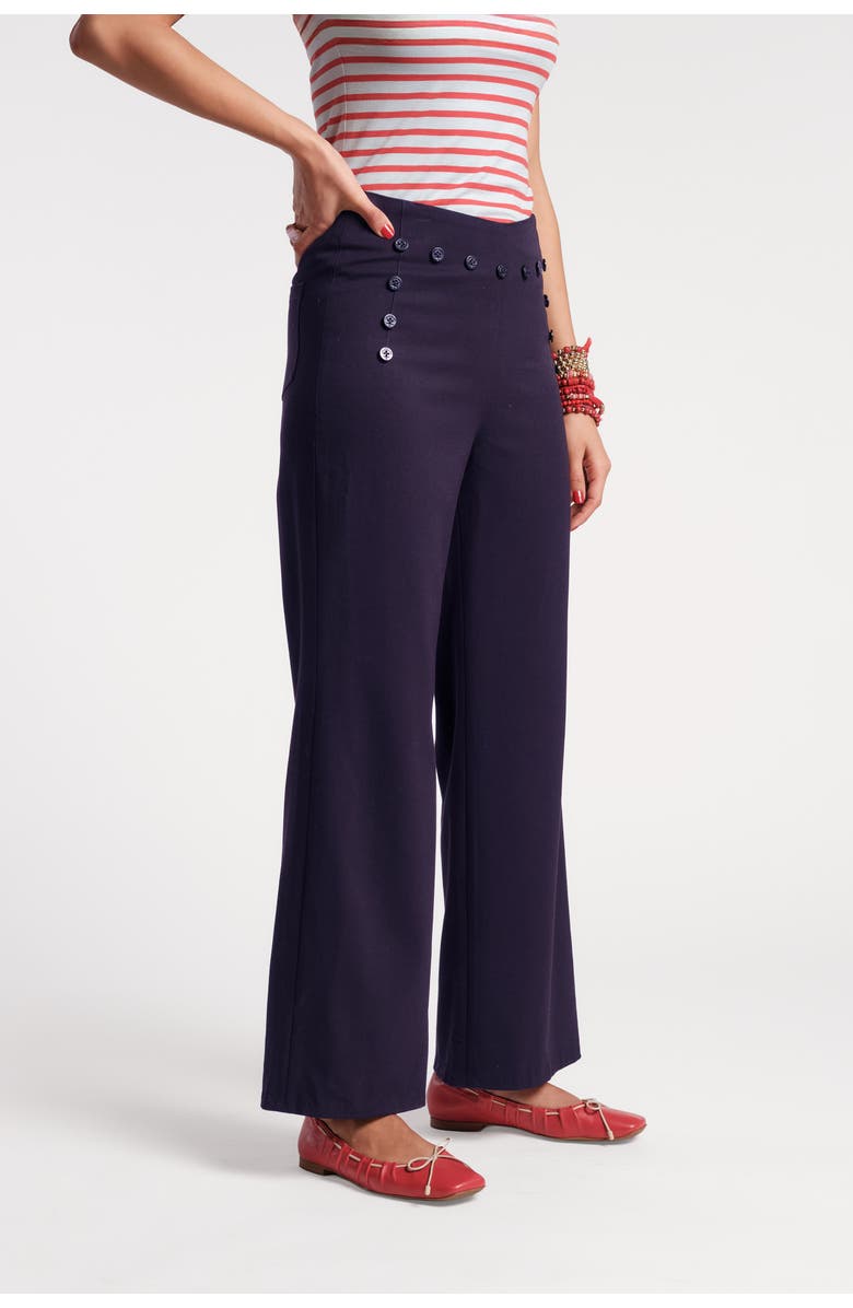 Frances Valentine Sailor Pant, Alternate, color, Navy