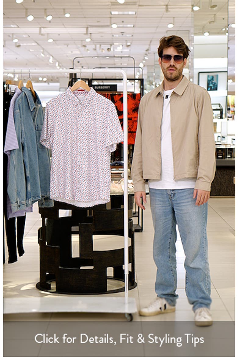 Sundrift Starburst Print Short Sleeve Button-Up Shirt video