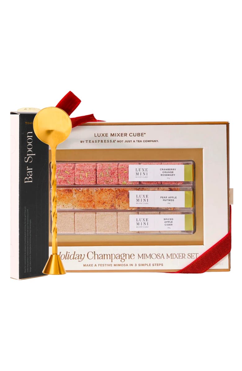 Teaspressa Holiday Champagne Mimosa Mixer Kit, Main, color,
