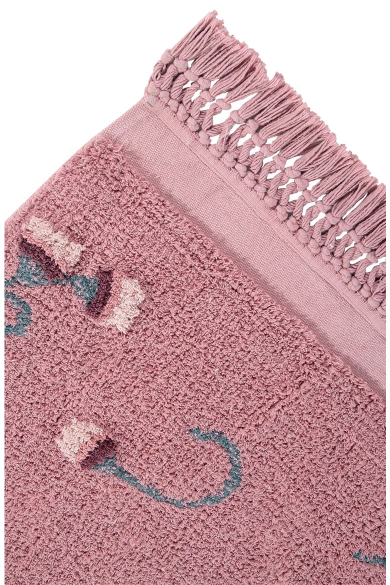 English Garden Washable Recycled Cotton Blend Rug, Alternate, color, ASH ROSE
