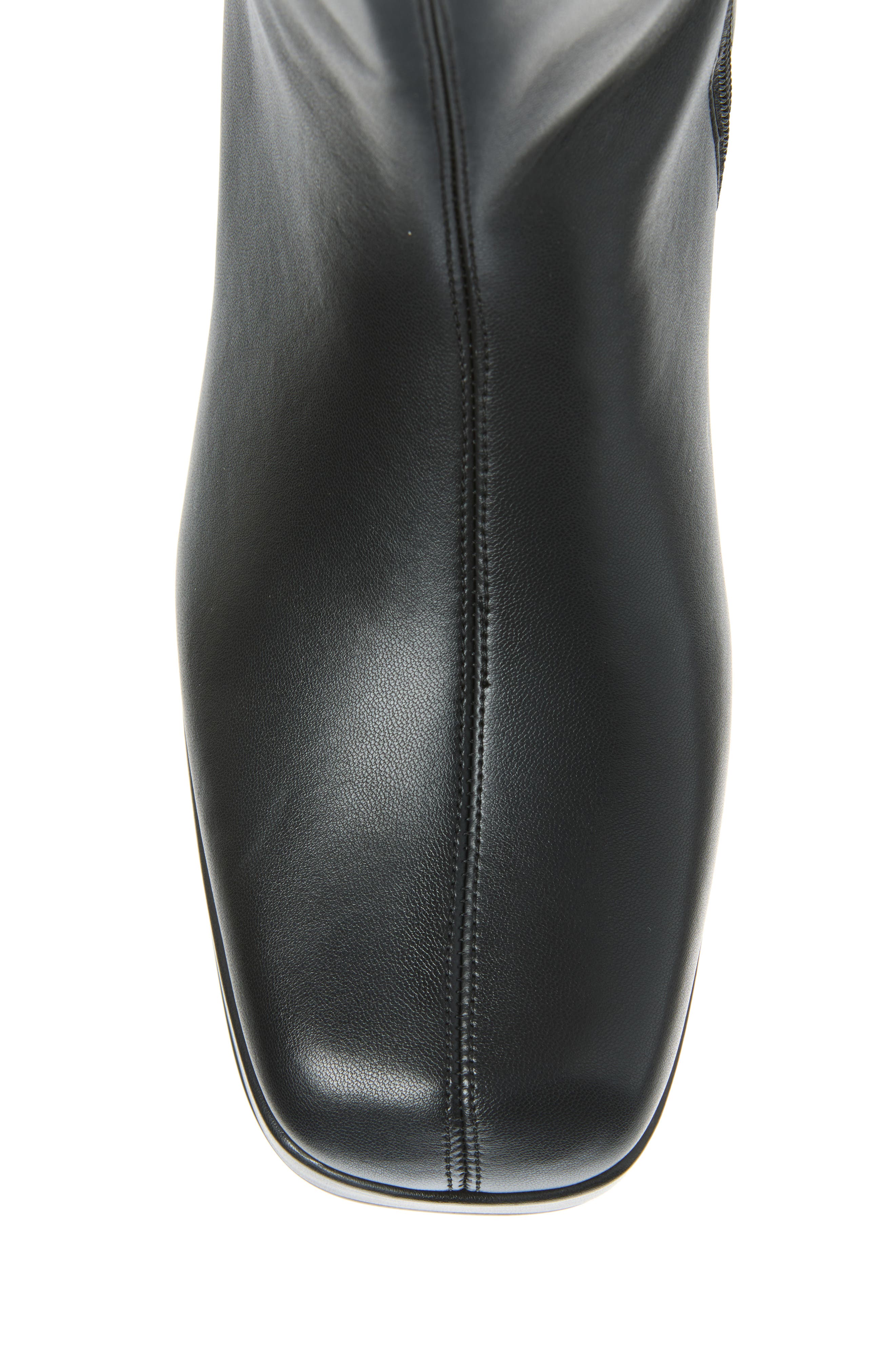 Capacity Faux Leather Knee High Boot, Alternate, color, BLACK