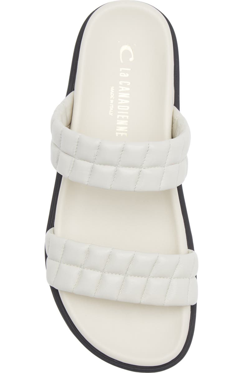 La Canadienne Rockwell Slide Sandal, Alternate, color, Off White