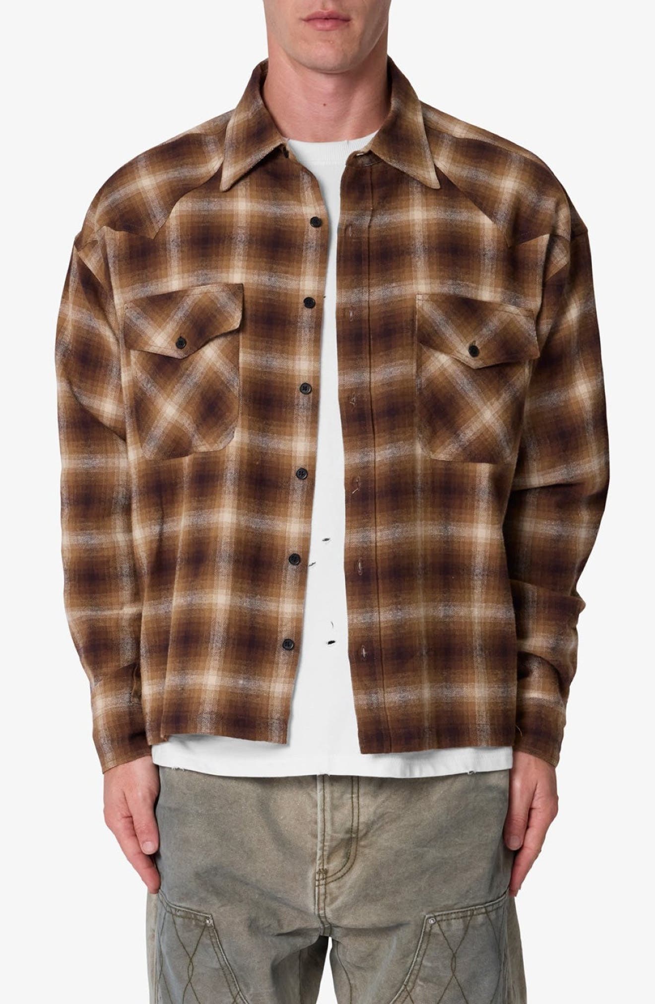 Western Cotton Flannel Shirt