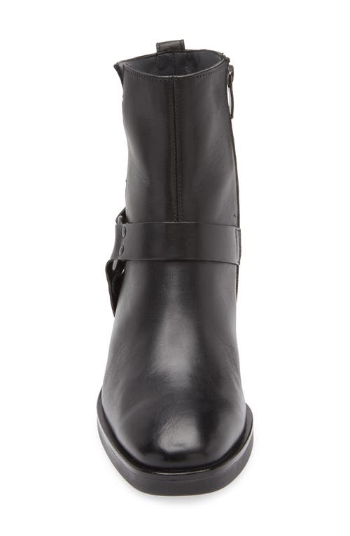 Paul Green West Bootie In Black Leather