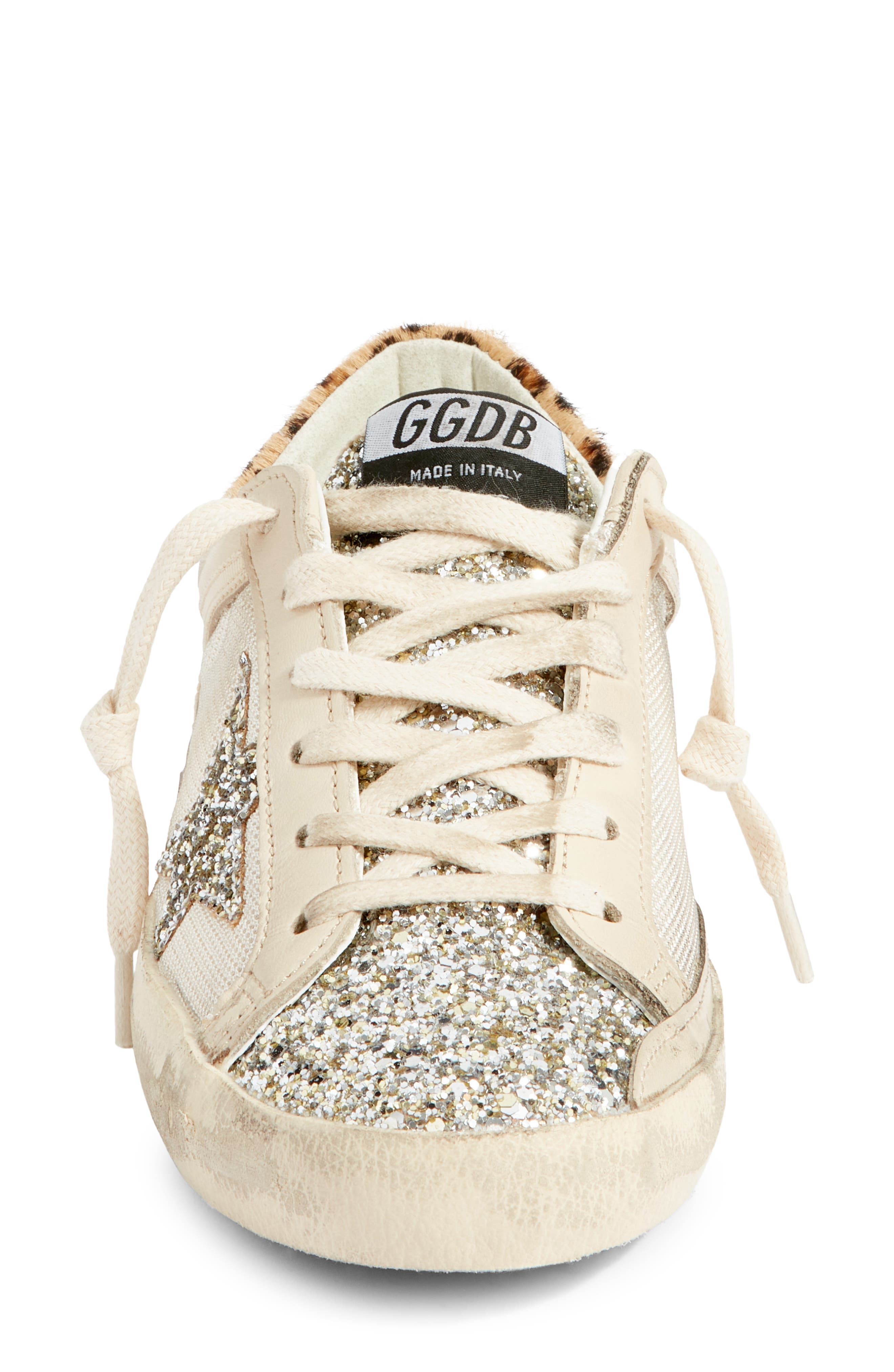 Golden Goose Super-Star Glitter Sneaker, Alternate, color, 