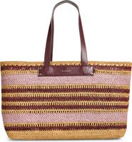 Anya Hindmarch Stripe Raffia East/West Tote