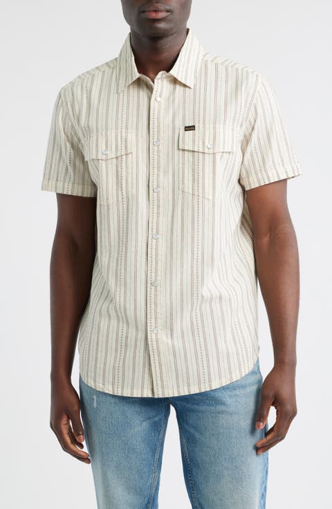 Tシャツ・カットソー DUVETICA Blenheim Light Ivory Men's Short Sleeve Collared T- Men's Knitted Polo T-Shirts with Collar | Baracuta