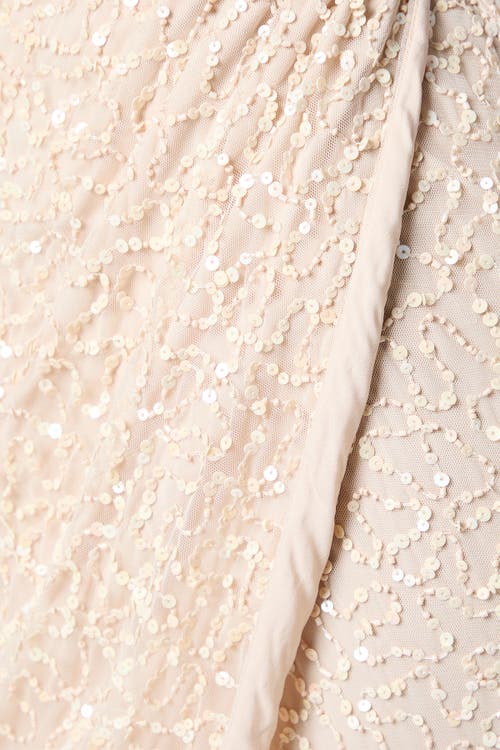 Coast Sequin Bardot Maxi Bridesmaid Dress In Gold