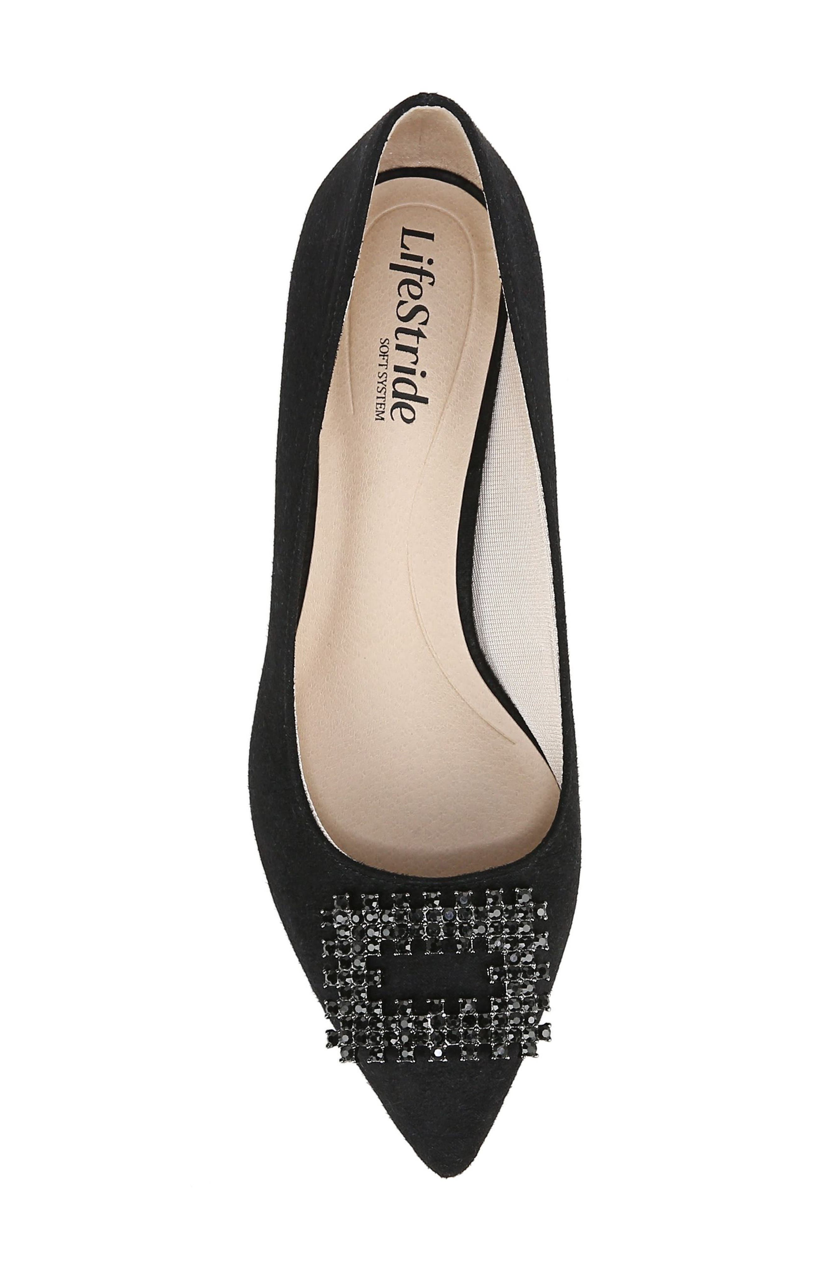 LifeStride Bling Pointed Toe Pump, Alternate, color, Black