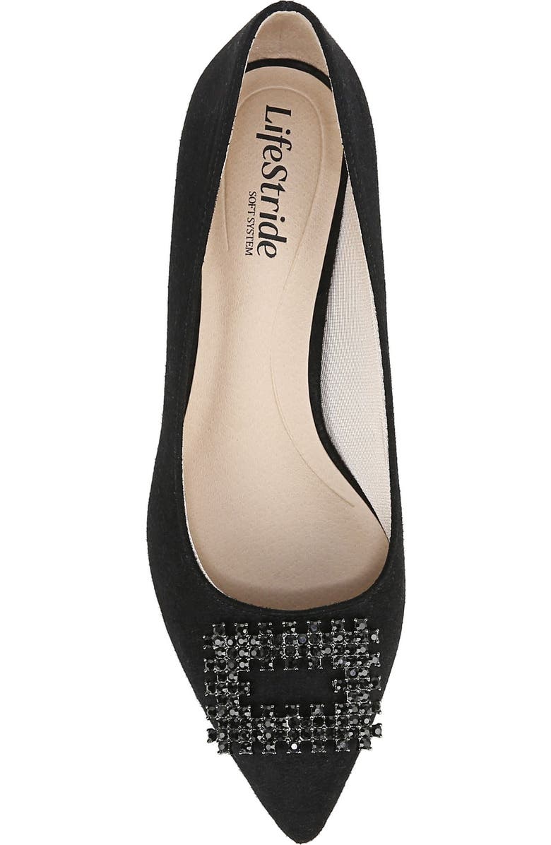 LifeStride Bling Pointed Toe Pump, Alternate, color, Black