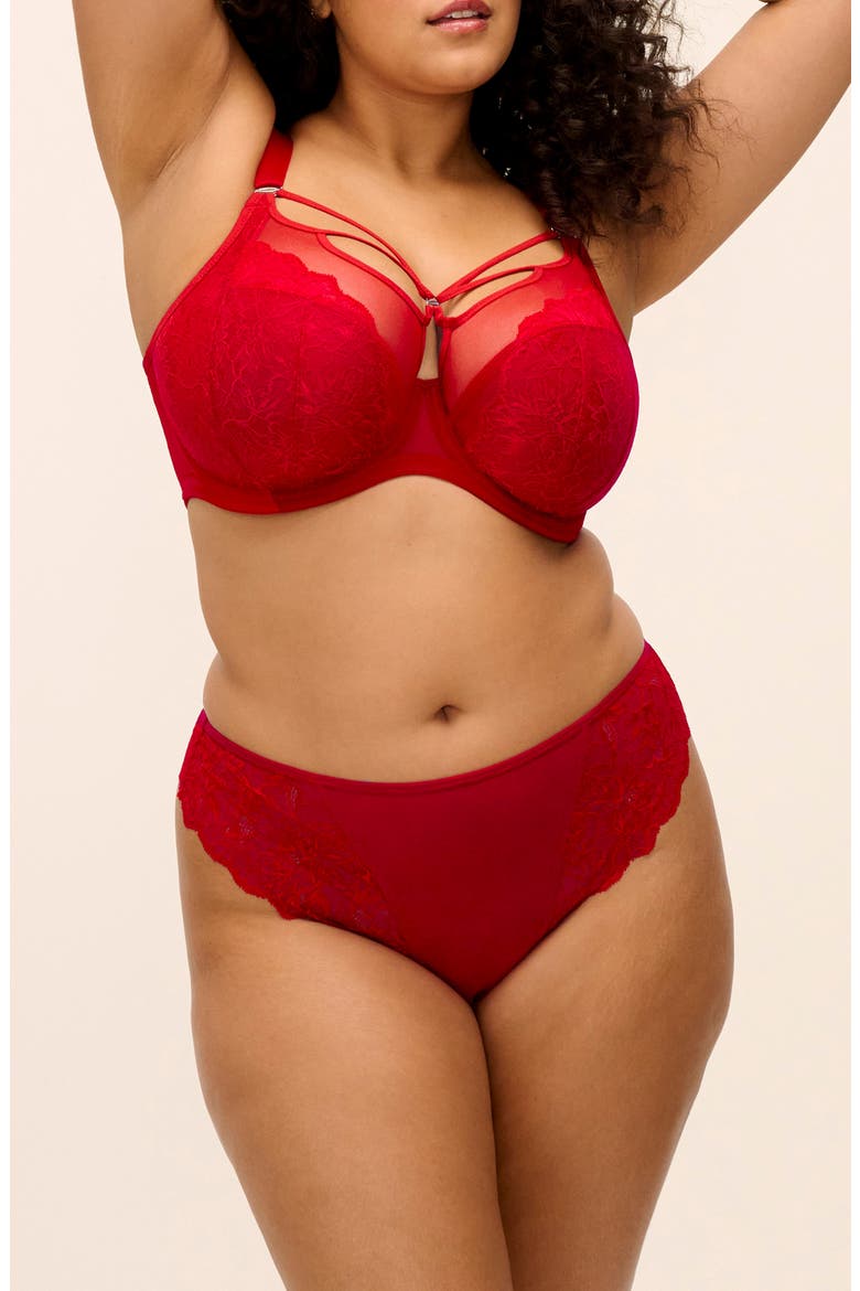 Brianna Lace & Mesh Thong, Alternate, color, HTERED