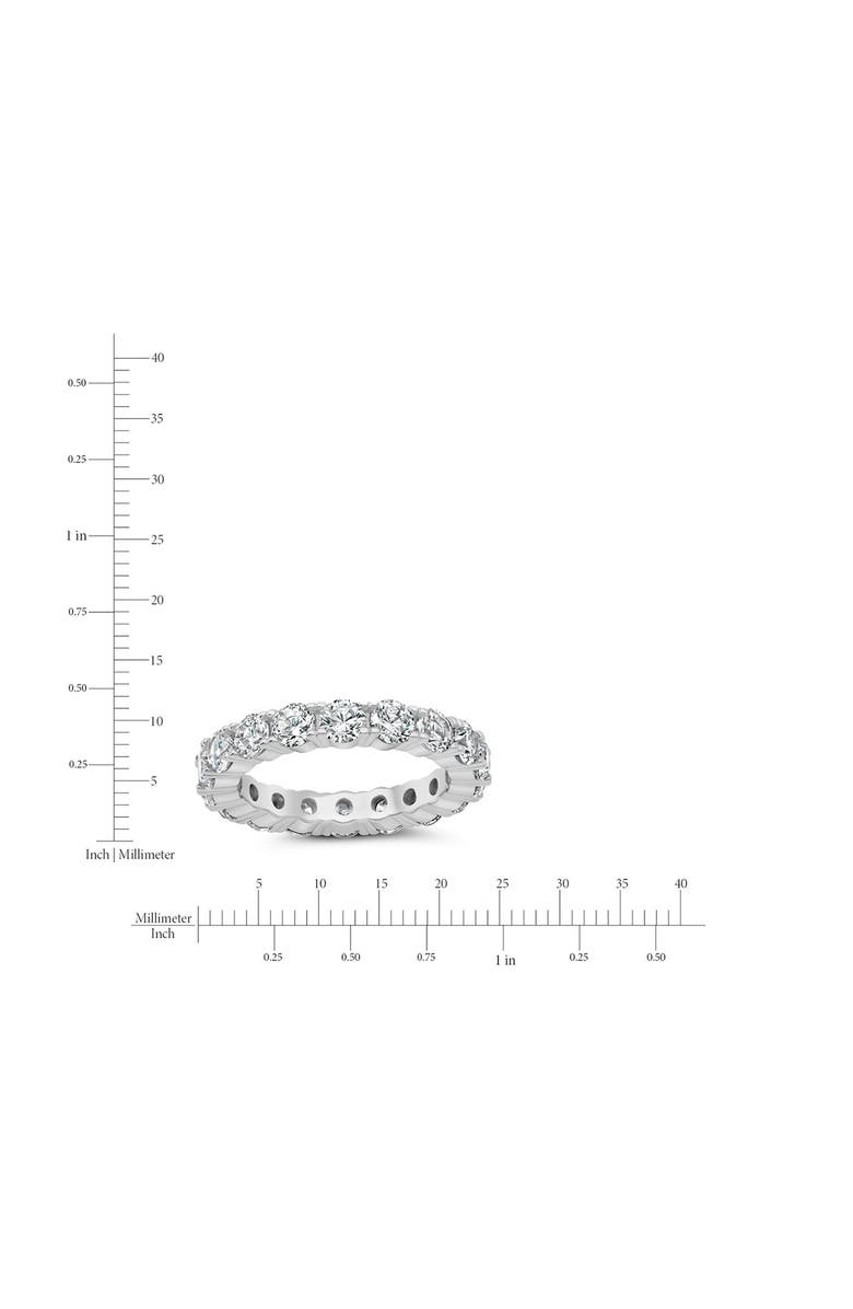 Crislu Brilliant-Cut Cubic Zirconia Eternity Ring, Alternate, color, Pure Platinum/ Clear Stone