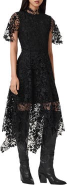 AllSaints Saege Lace Midi Dress