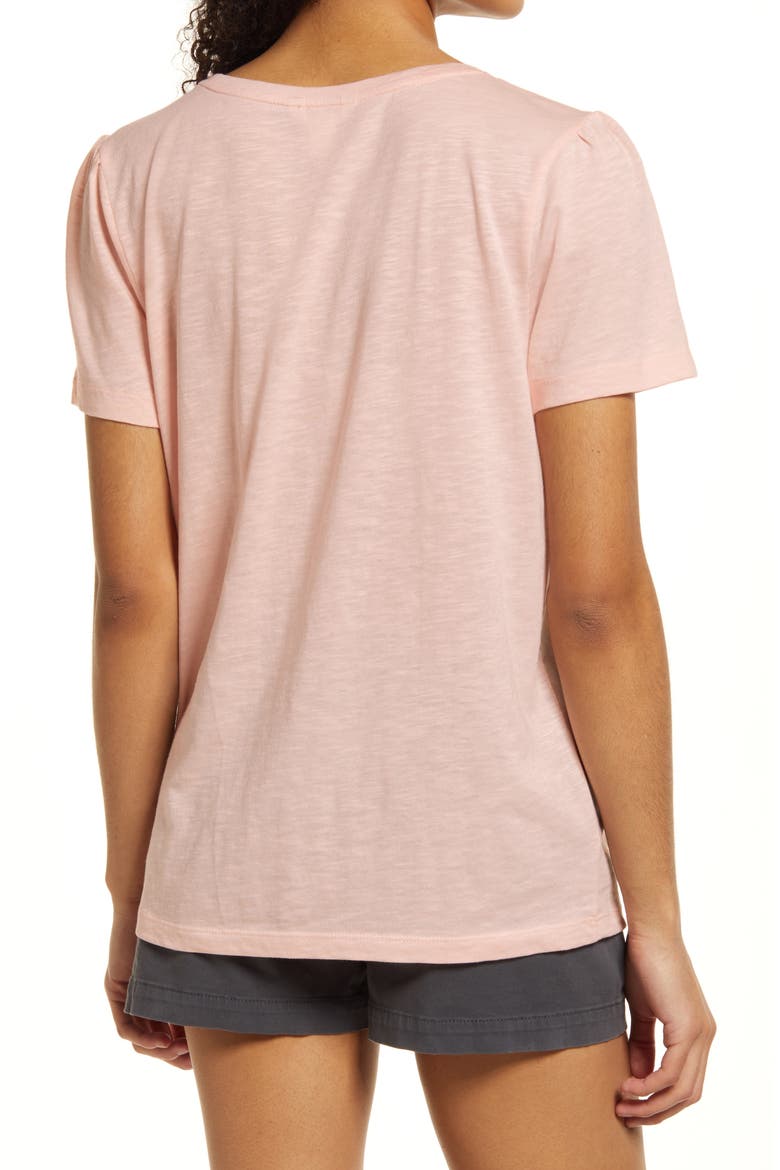 Embroidered Yoke Tee, Alternate, color, PINK CHINTZ