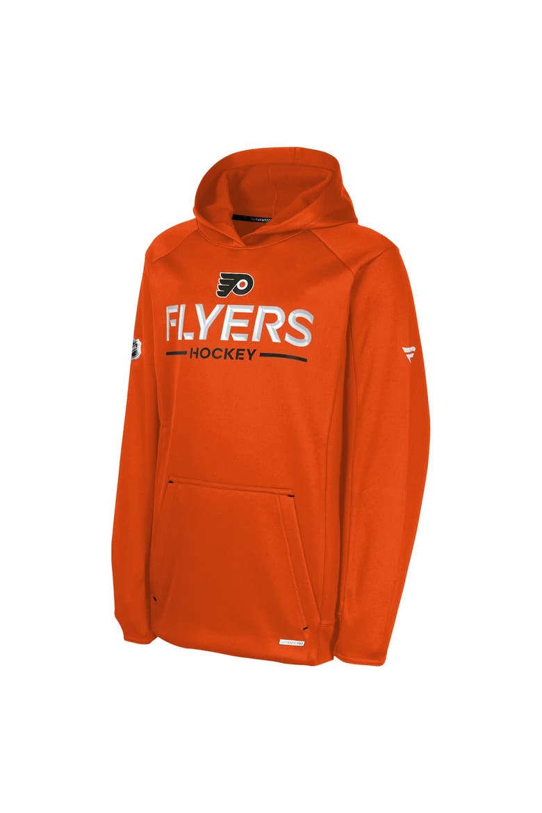Youth Fanatics Orange Philadelphia Flyers Authentic Pro Rink Raglan Hoodie, Alternate, color, Orange