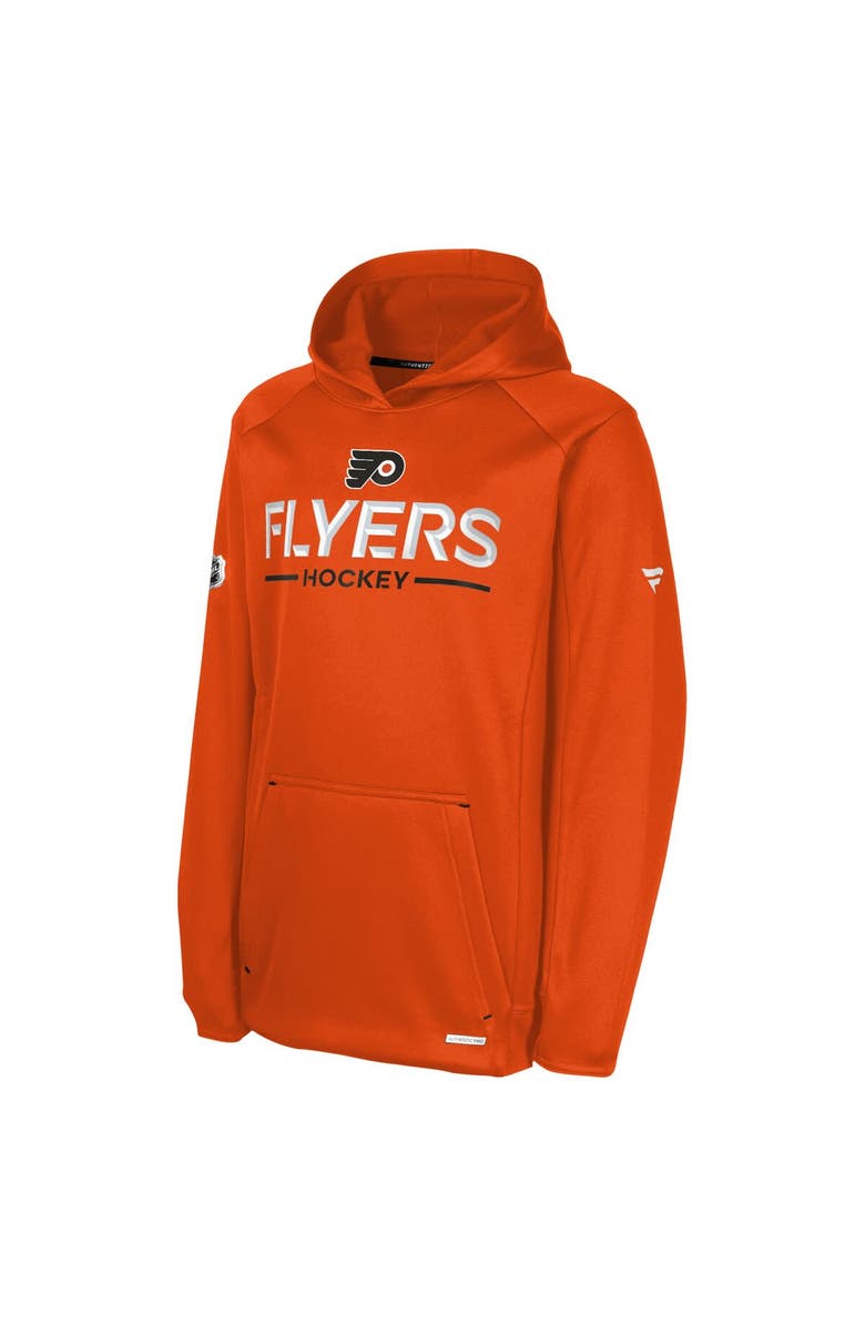 FANATICS Youth Fanatics Orange Philadelphia Flyers Authentic Pro Rink Raglan Hoodie, Alternate, color, Orange